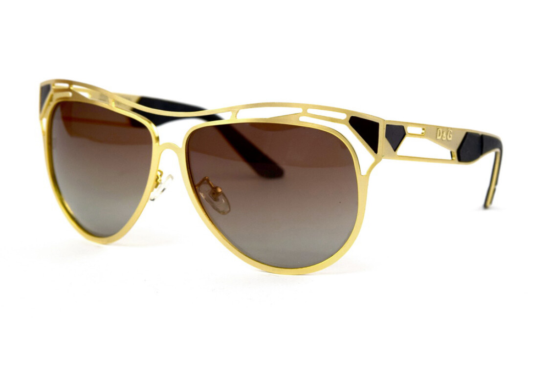 Окуляри сонцезахисні чоловічі коричневі Dolce&Gabbana 2109-gold
