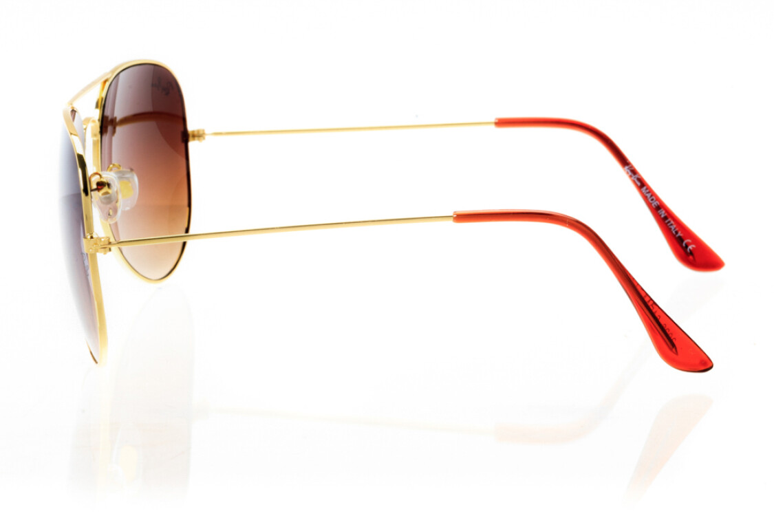 Ray Ban Авиаторы (капли) Модель 3026brown-gold