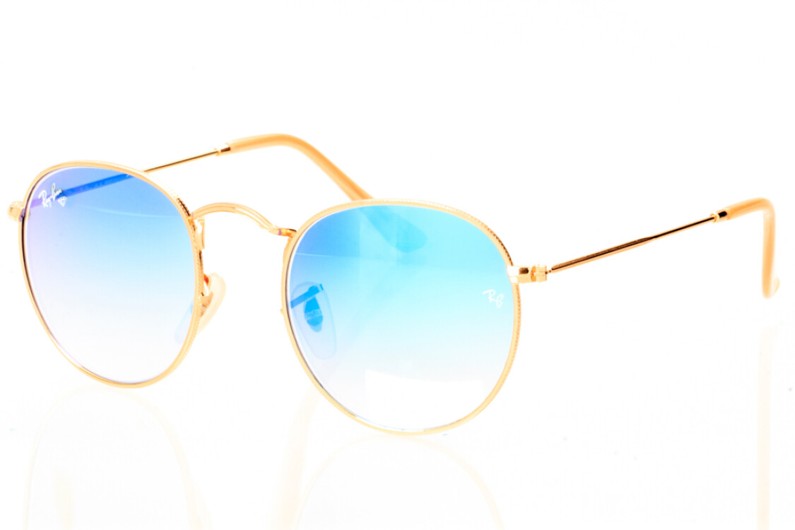 Ray Ban Круглые Модель 3447aqua-gold