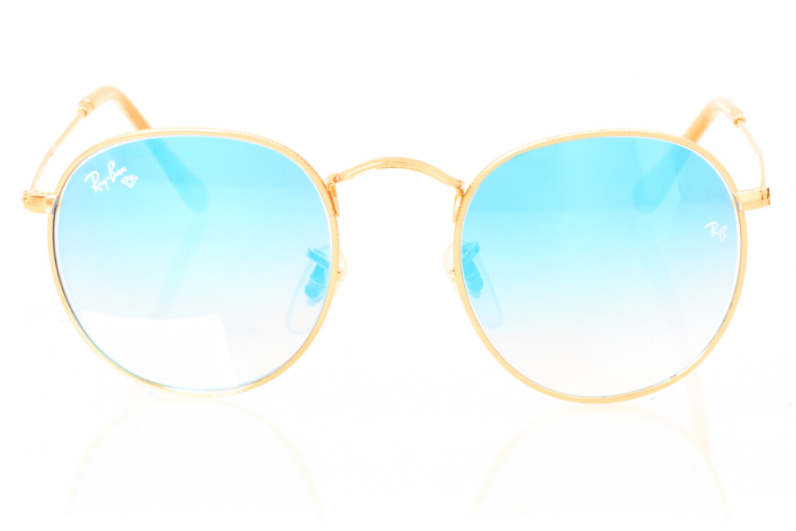 Ray Ban Круглые Модель 3447aqua-gold