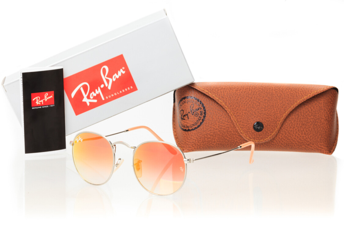 Окуляри Ray Ban Круглі Модель 3447orange-silver