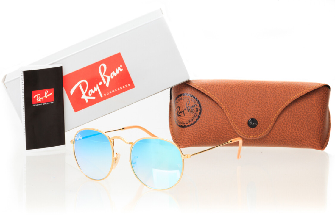 Окуляри Ray Ban Круглі Модель 3447seabreeze-gold