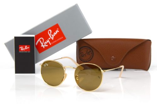 Ray Ban Круглые Модель 3447-brown-g