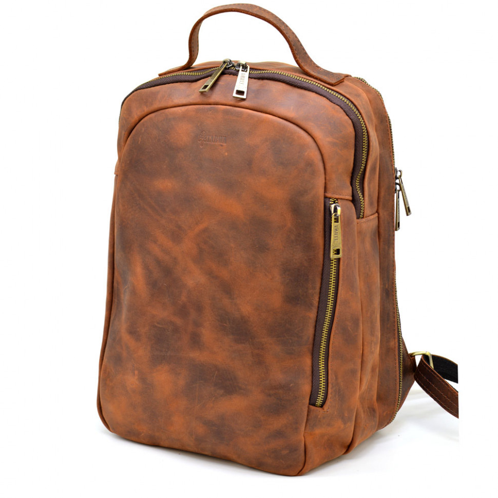 Повсякденний рюкзак RB-3072-3md, бренд TARWA, натуральна шкіра Crazy Horse
