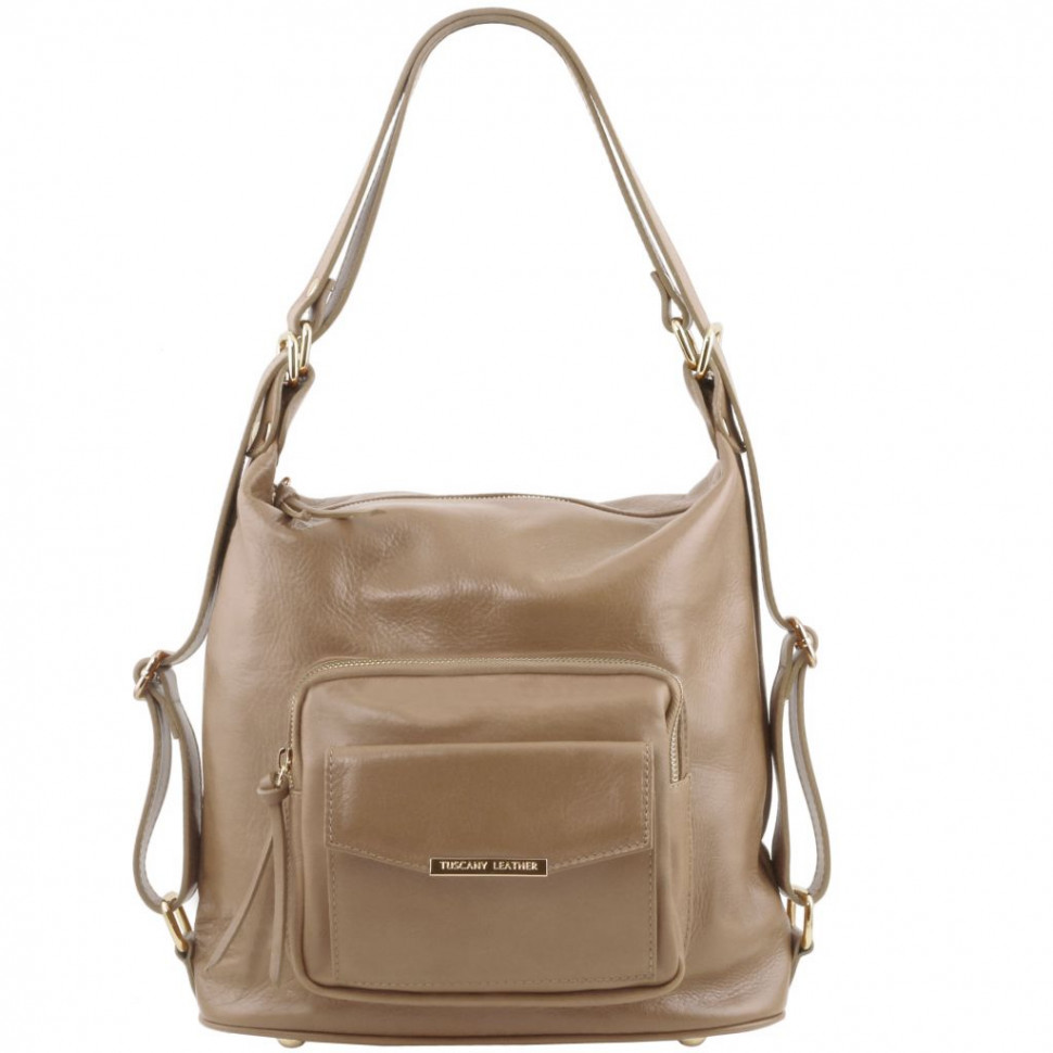 Жіноча шкіряна сумка-рюкзак 2 в 1 Tuscany TL141535