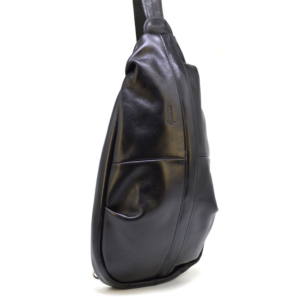 Збільшений рюкзак-слінг на одне плече із натуральної шкіри TARWA Govard GA-0705-3mdL