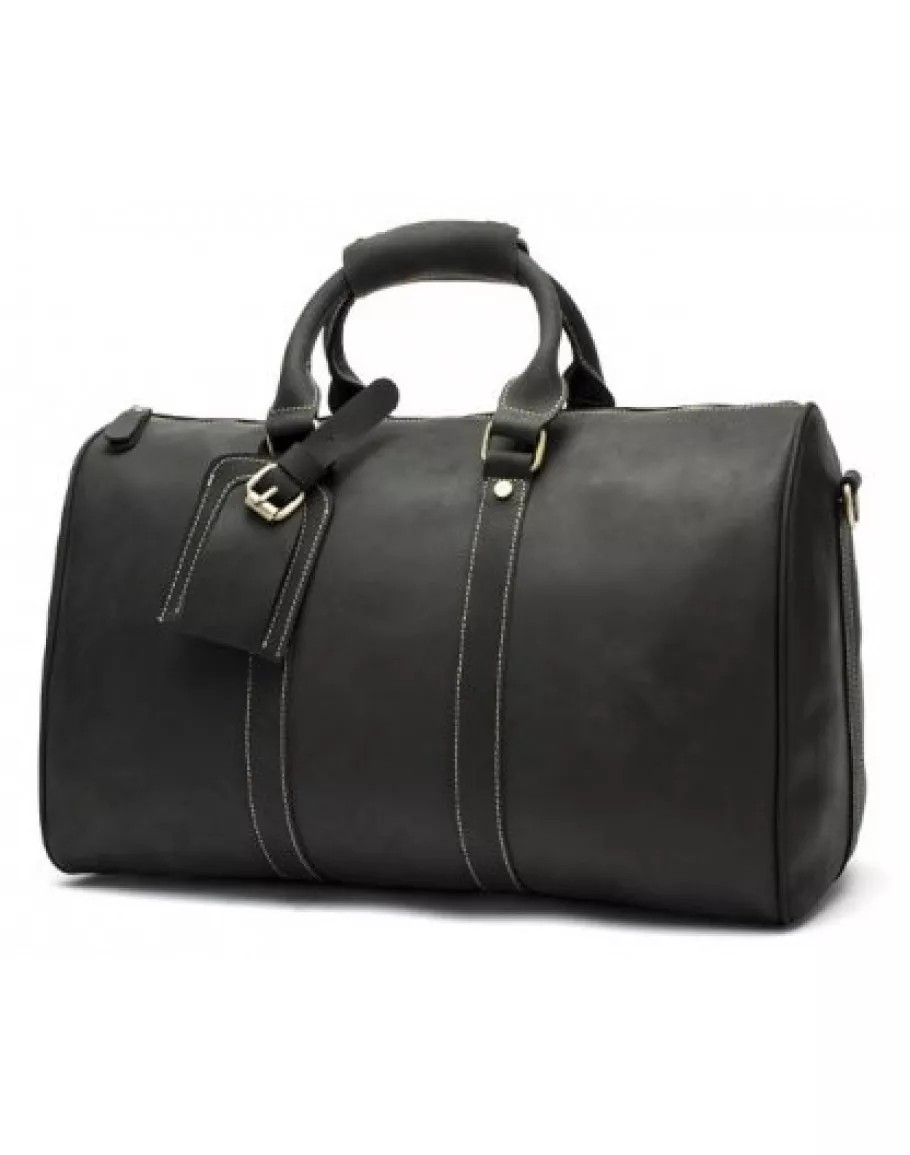Шкіряна дорожня сумка Joynee B10-9016 (Чорна)