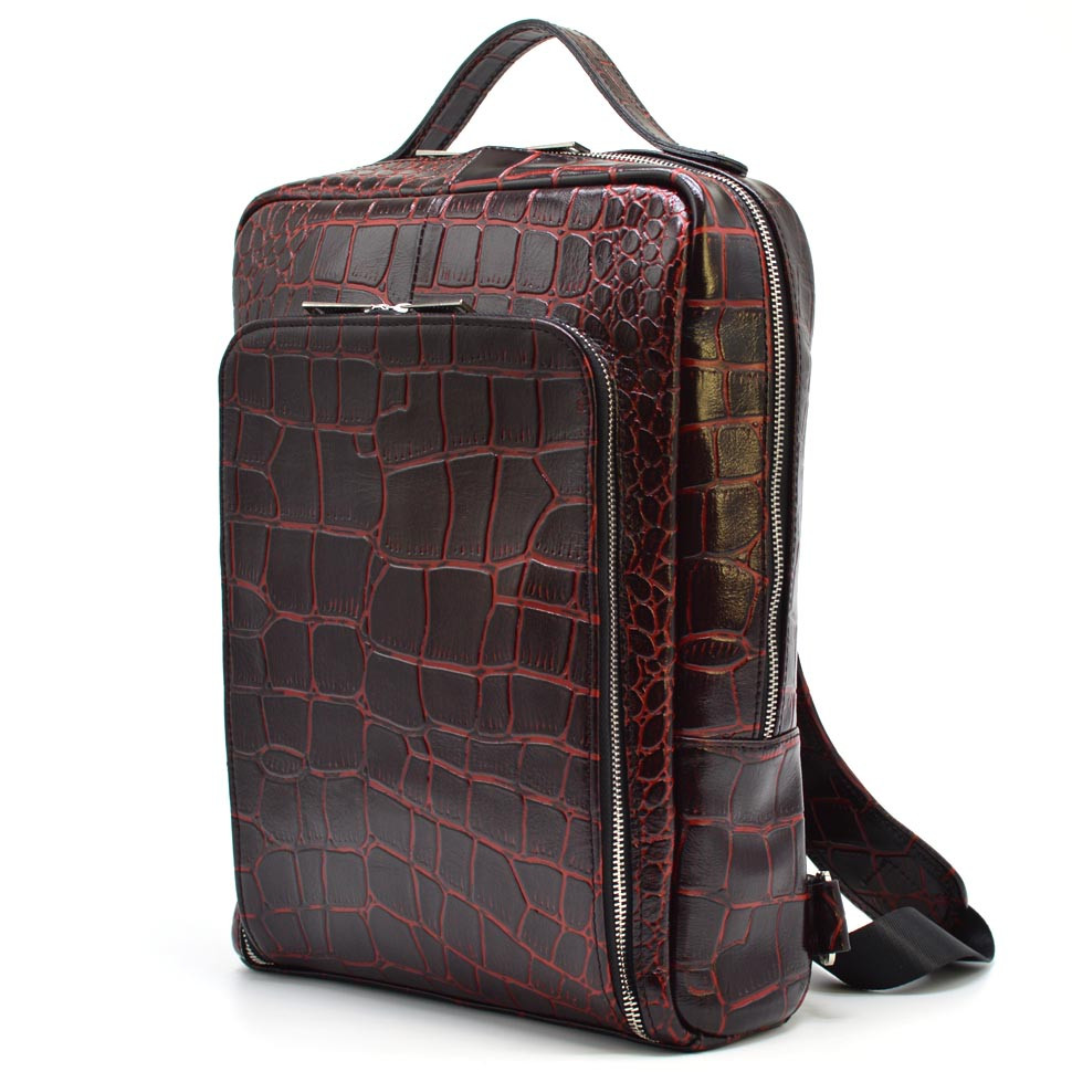 Шкіряний рюкзак для ноутбука під рептилію REP1-1239-4lx TARWA