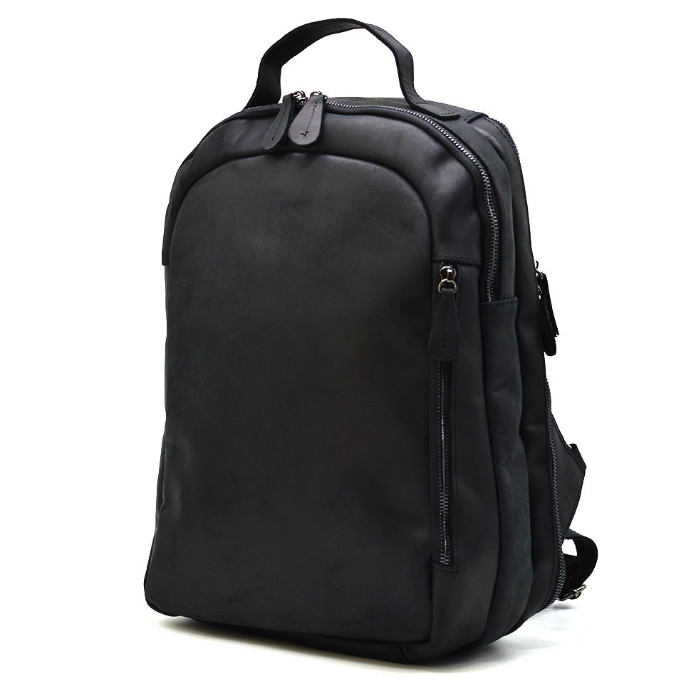 Рюкзак з нубуку, ексклюзивна модель, чорний Tiding tid30722