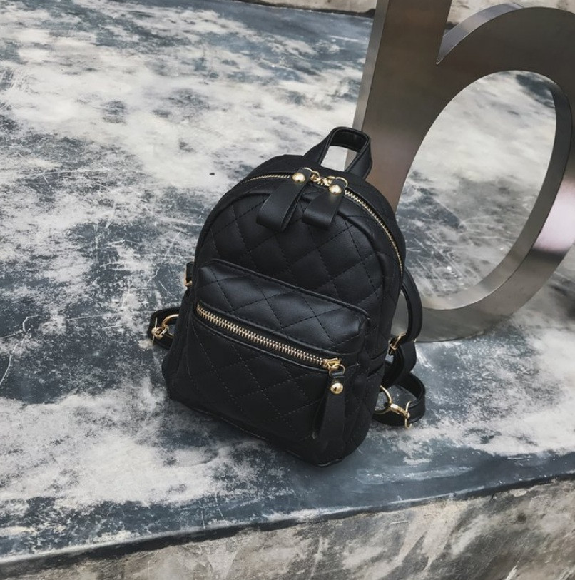 Модний дитячий міні-рюкзак  для івчинкм (Чорний)
