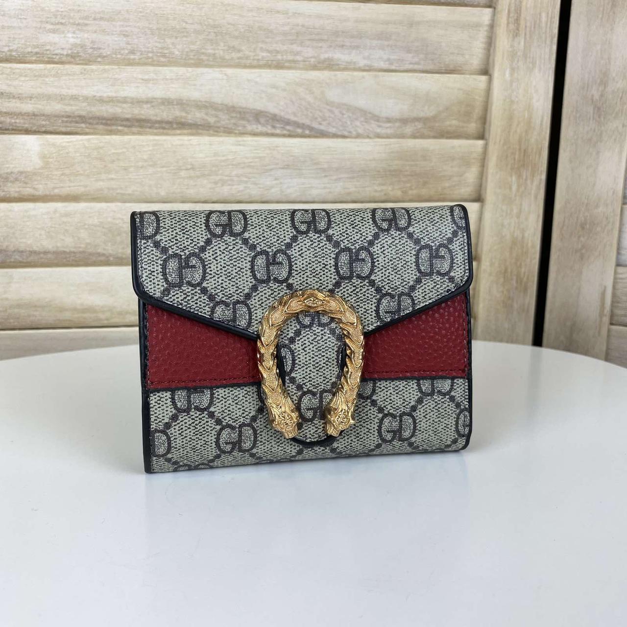 Маленький жіночий гаманець у стилі Gucci з підковою шкіра ПУ