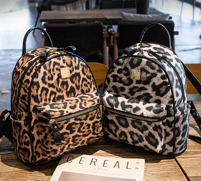 Дитячий рюкзак леопардовий, міні-рюкзачок для дівчаток тигровий