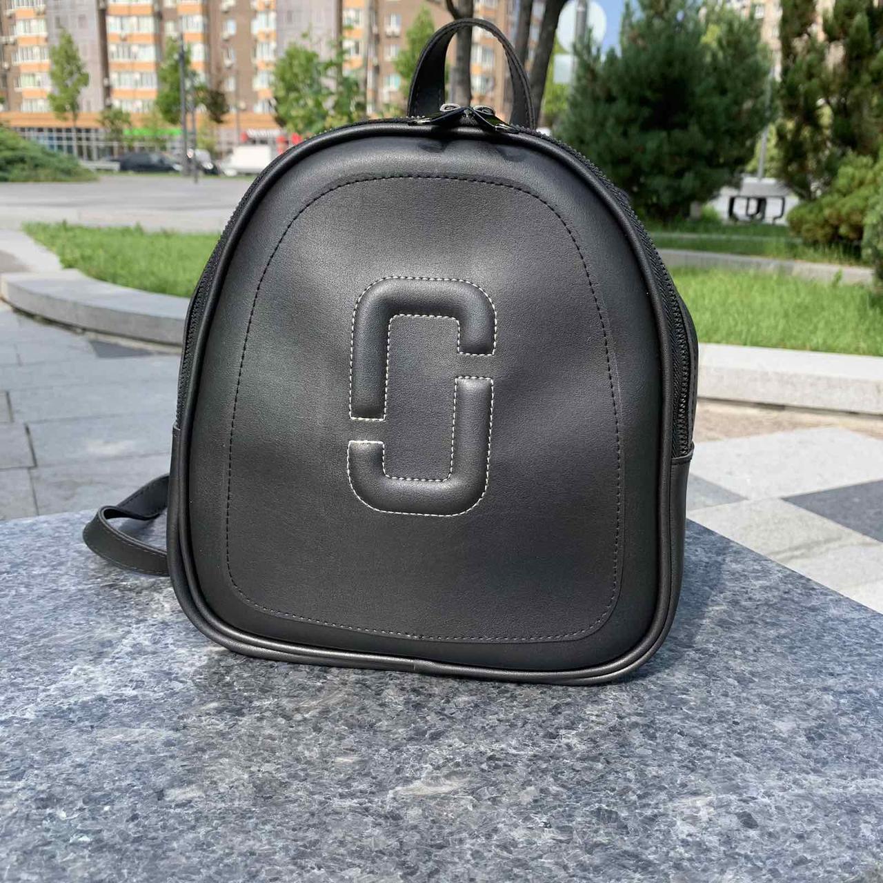 Жіночий міський рюкзак-сумка трансформер, маленький якісний рюкзачок сумка-рюкзак Чорний