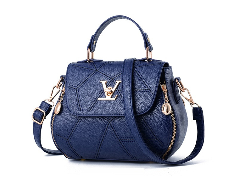 Сумка жіноча невеликого розміру стиль Louis Vuitton Синя
