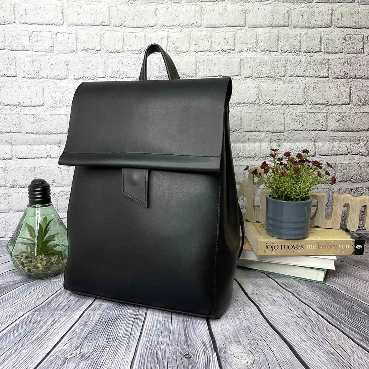 Стильний жіночий рюкзак-сумка-трансформер, великий і місткий рюкзак-сумка Чорний