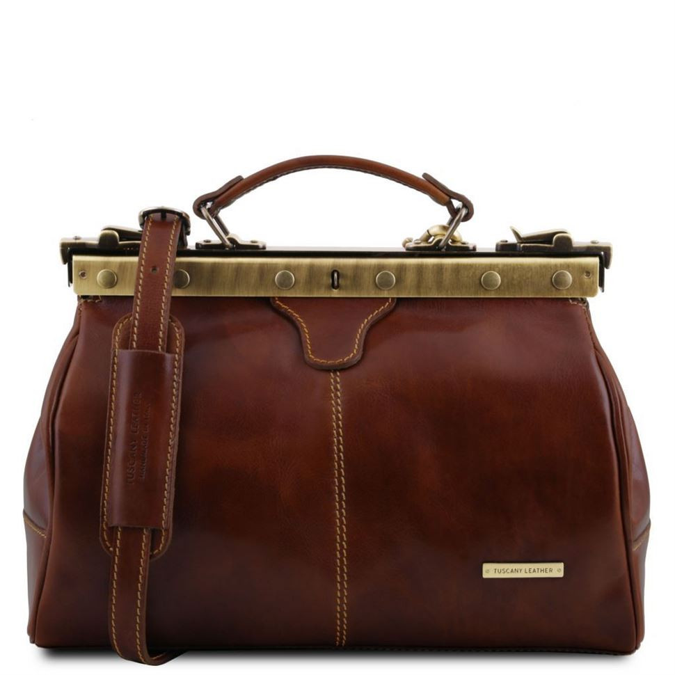 Шкіряна сумка саквояж Tuscany Leather Michelangelo TL10038