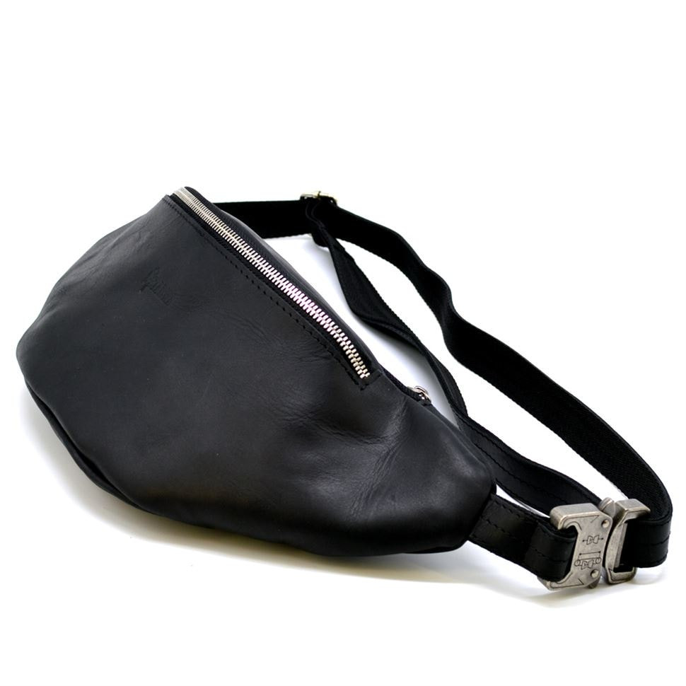 Напоясний сумка з чорної шкіри Crazy horse бренду RA-3036-4lx TARWA