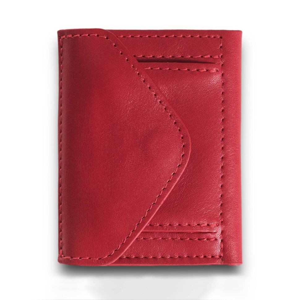 Жіночий невеликий шкіряний гаманець Grande Pelle 503660 червоний