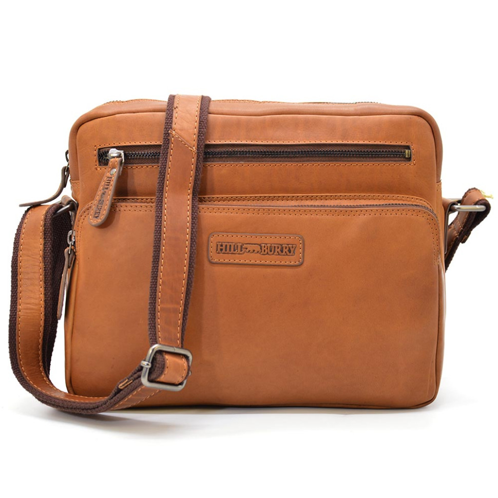 Багатофункціональна сумка крос-боді, колір коньячний, HILL BURRY HB3162B