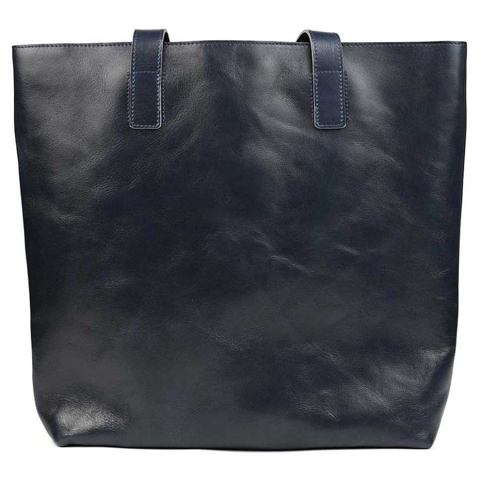 Жіноча сумка шоппер шкіра Алькор Limary lim-3440GK синя