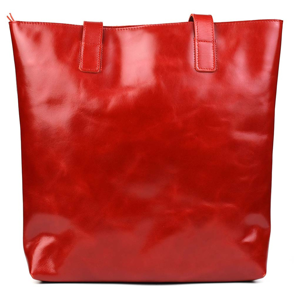 Жіноча сумка шоппер шкіра Алькор Limary lim-3440GR lipstick Red