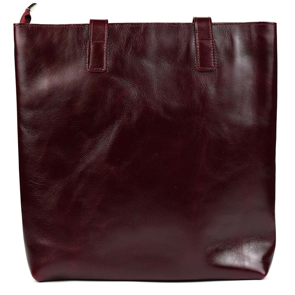 Жіноча сумка шоппер шкіра Алькор Limary lim-3440GX бордо