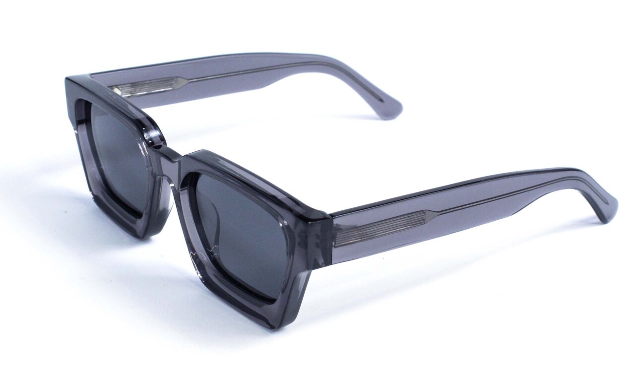 Квадратні окуляри сонцезахисні сірі з чорною лінзою Модель 1439-c4