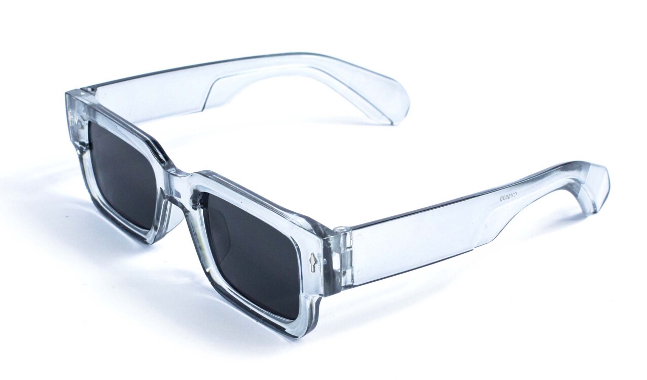 Квадратні окуляри від сонця сірі з чорною лінзою Модель 5539