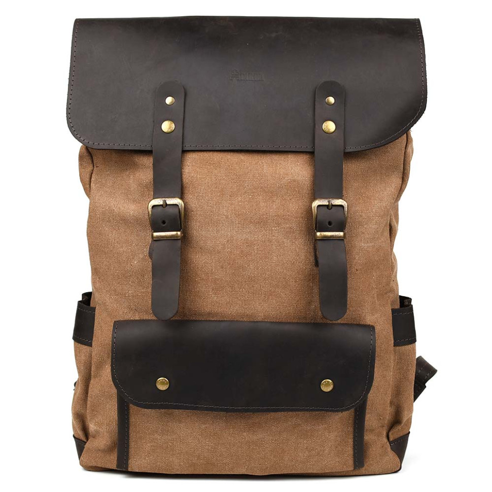 Рюкзак для ноутбука з канвас та крейзі хорс RCc-9001-4lx бренду TARWA
