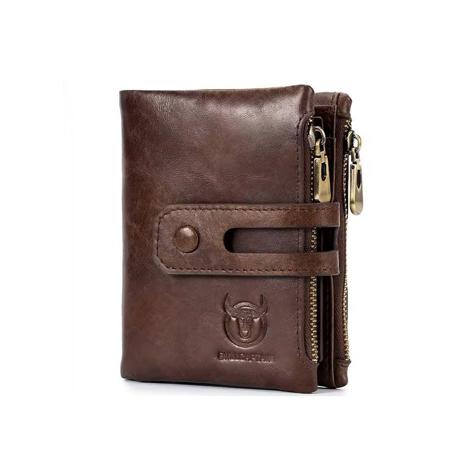 Чоловічий гаманець розкладний на кнопці TB021C Bull коричневий