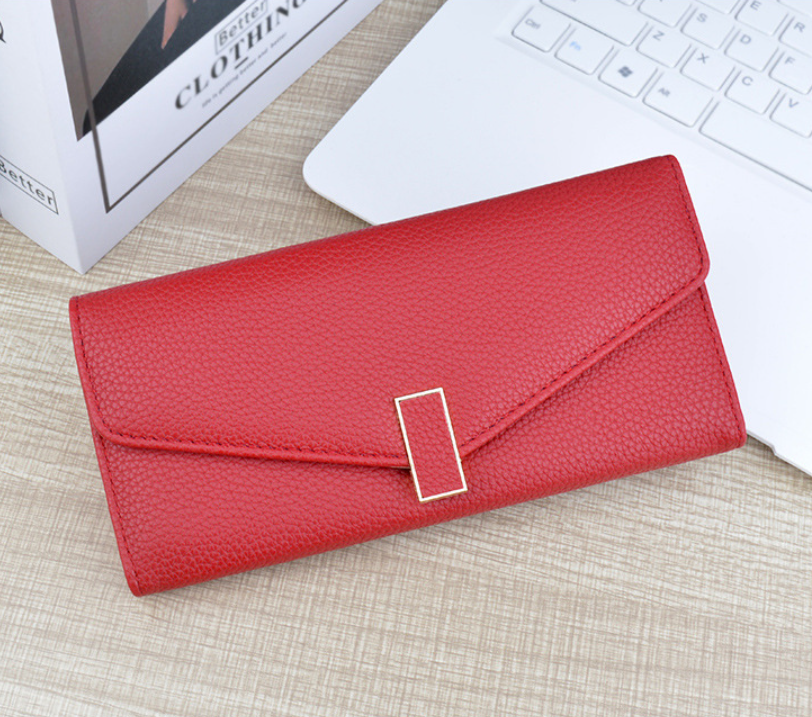 Стильний жіночий гаманець портмоне класичний Червоний