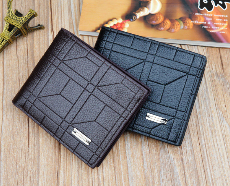 Стильний чоловічий гаманець портмоне класичний екошкіра