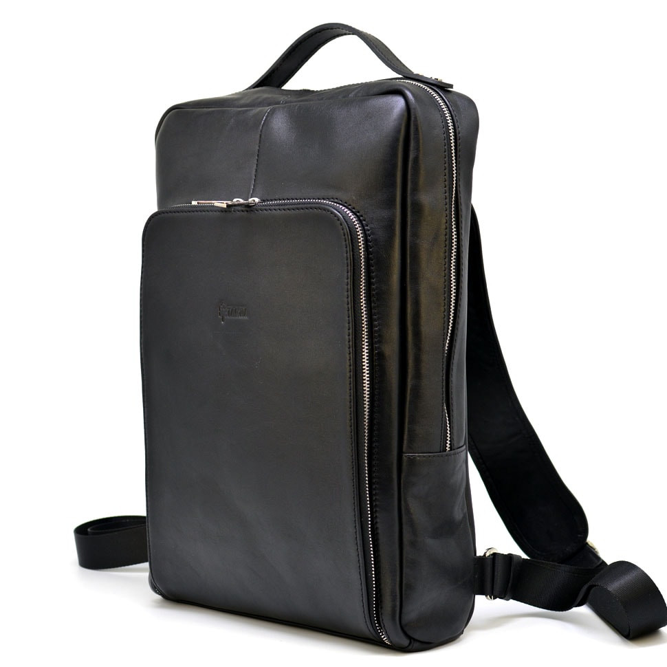 Шкіряний рюкзак для ноутбука 15 "дюймів TA-1240-4lx в чорному кольорі