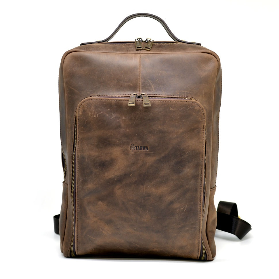 Рюкзак для ноутбука 15 "дюймів RC-1240-4lx в коричневій шкірі крейзі хорс