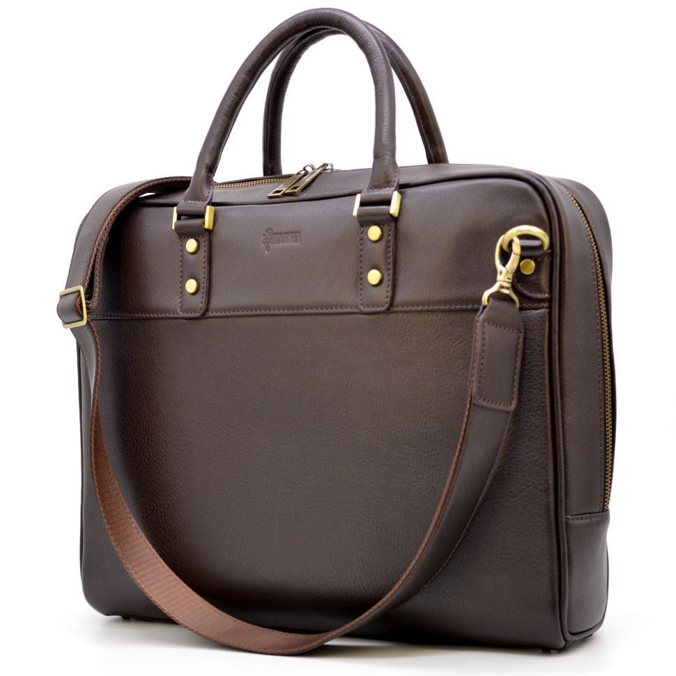 Чоловіча сумка-портфель з натуральної шкіри TC-4765-4lx TARWA