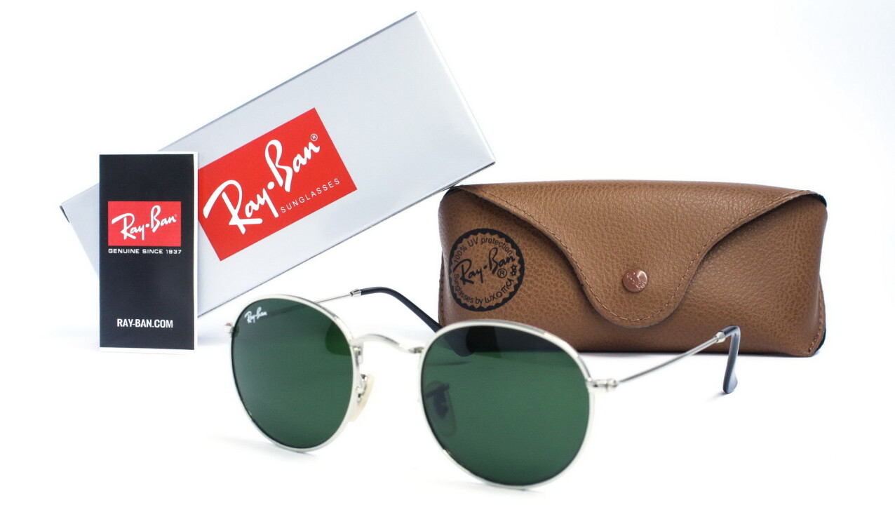 Окуляри Ray Ban Круглі Ray Ban Round Metal 3447-green-s