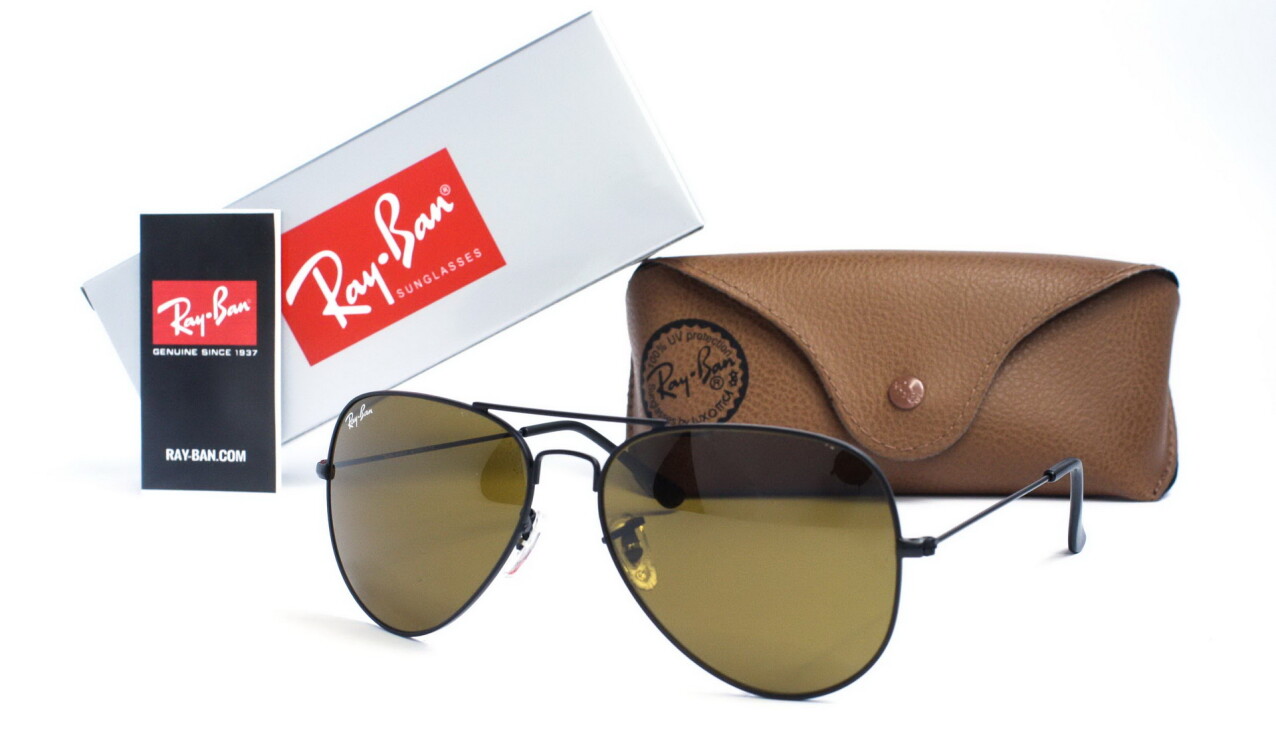 Окуляри Ray Ban Авіатори (краплі) Ray Ban Aviator 3026D-brown