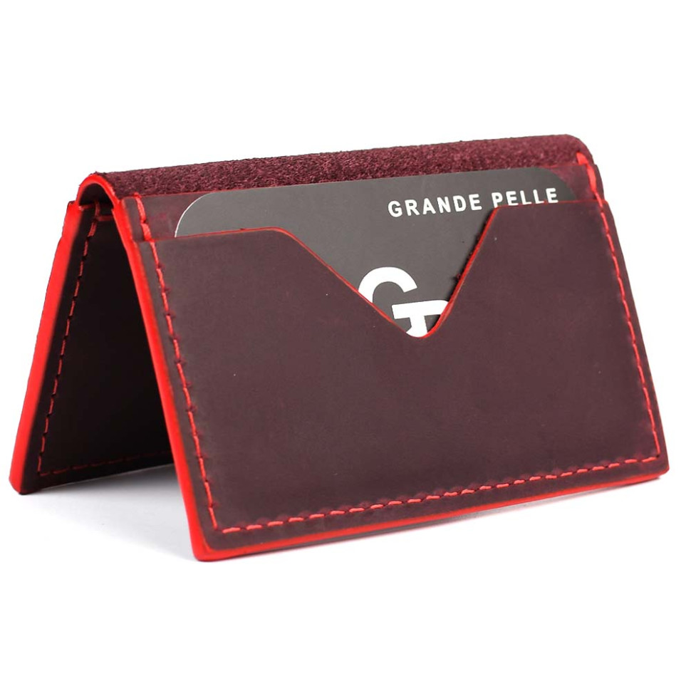 Кард-кейс Grande Pelle CardCase Cartolina 303161 бордо