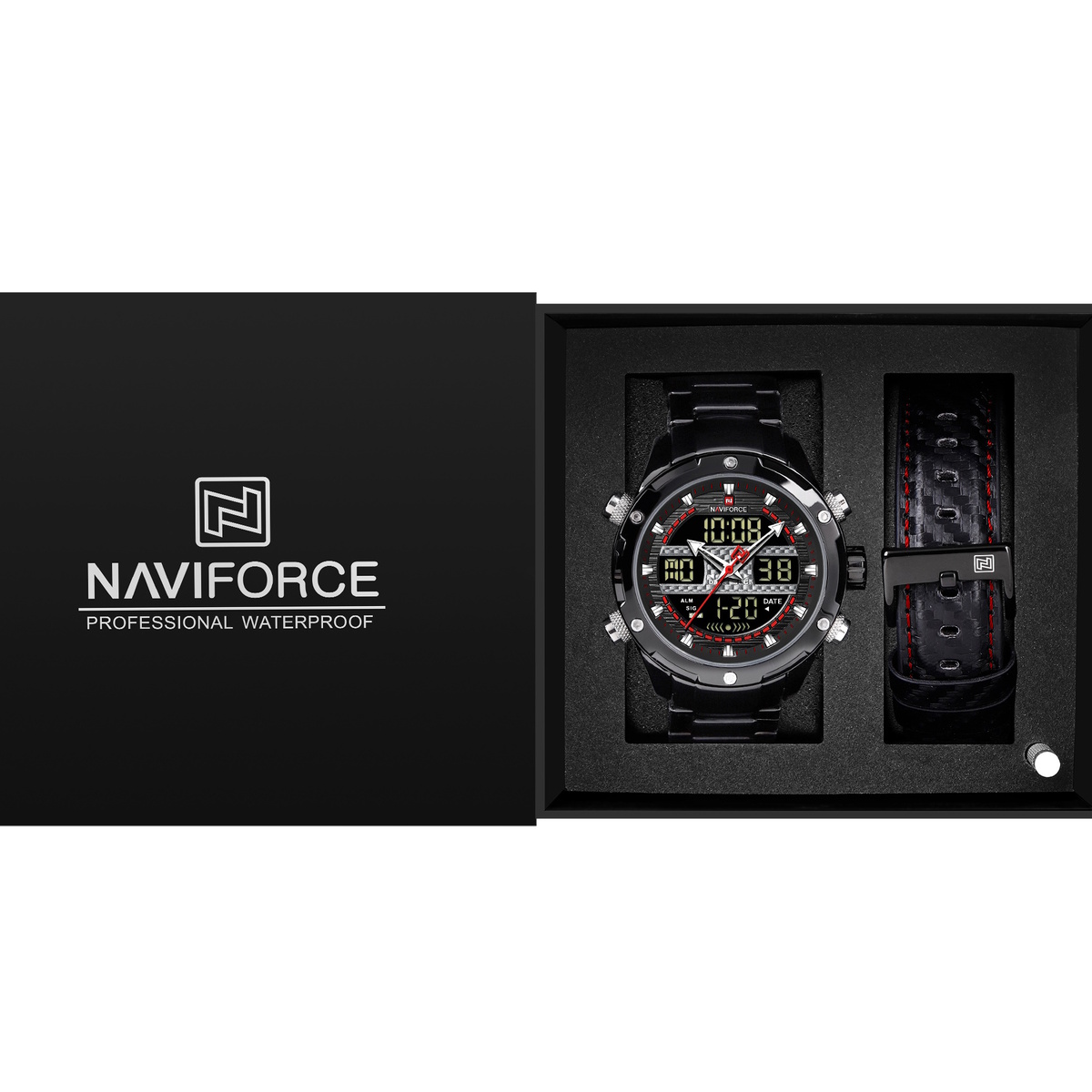 Naviforce Set Present подарунковий набір, 2 ремінці