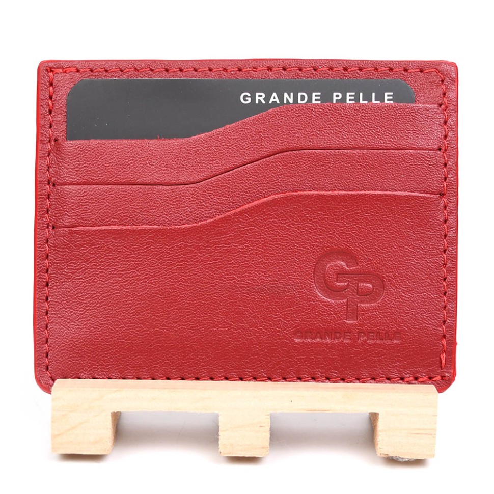 Кардхолдер CardCase, червоний Grande Pelle 305660