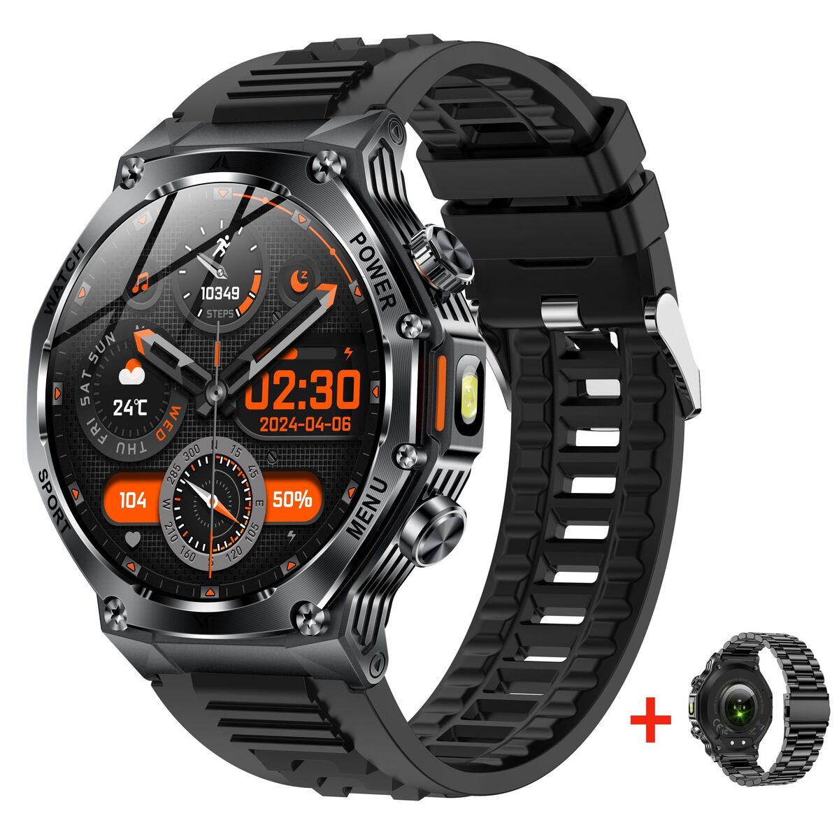 Smart Surf X Pro Black Rubber, 2 ремінці