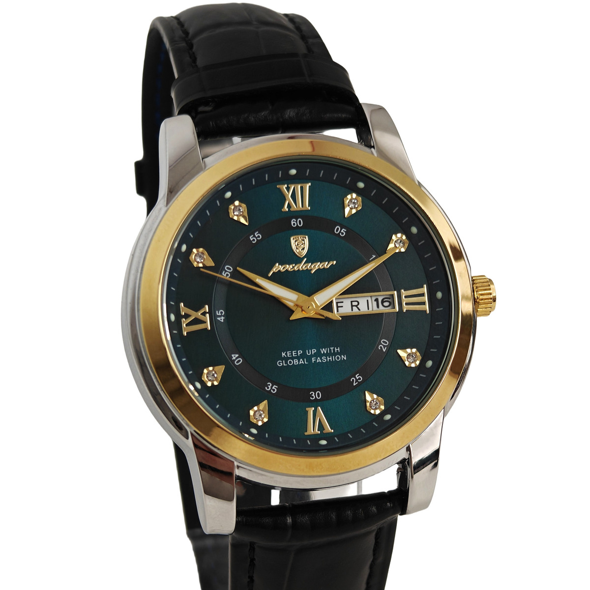 Годинник чоловічий Poedagar Unique Men Leather Deluxe, 2 ремінці