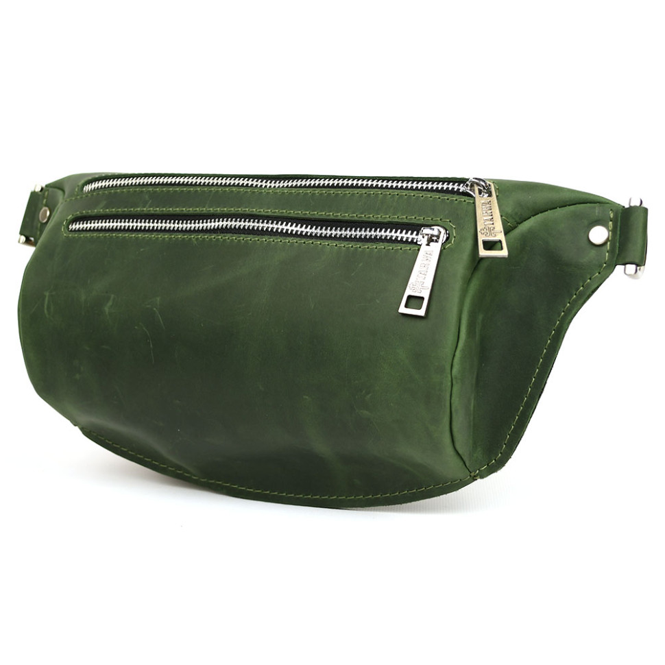 Сумка бананка в розмірі L TARWA RE-3106-3lx зелена 3 відділення