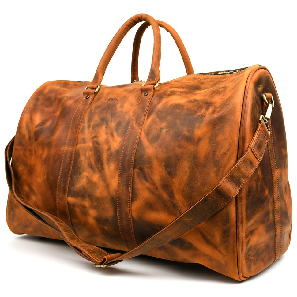 Велика шкіряна сумка дорожня 61см TARWA RY-9551-4lx