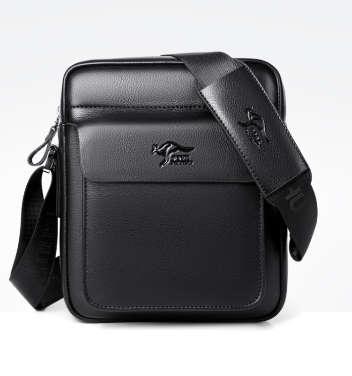 Чоловіча сумка-планшетка Кенгуру сумка-планшетка на плече для чоловіків Чорний