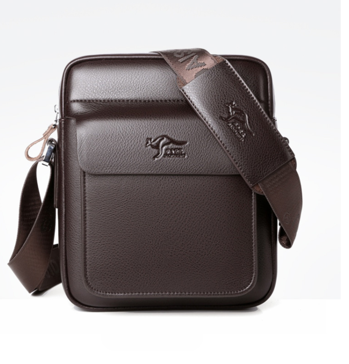 Чоловіча сумка-планшетка Кенгуру сумка-планшетка на плече для чоловіків Коричневий