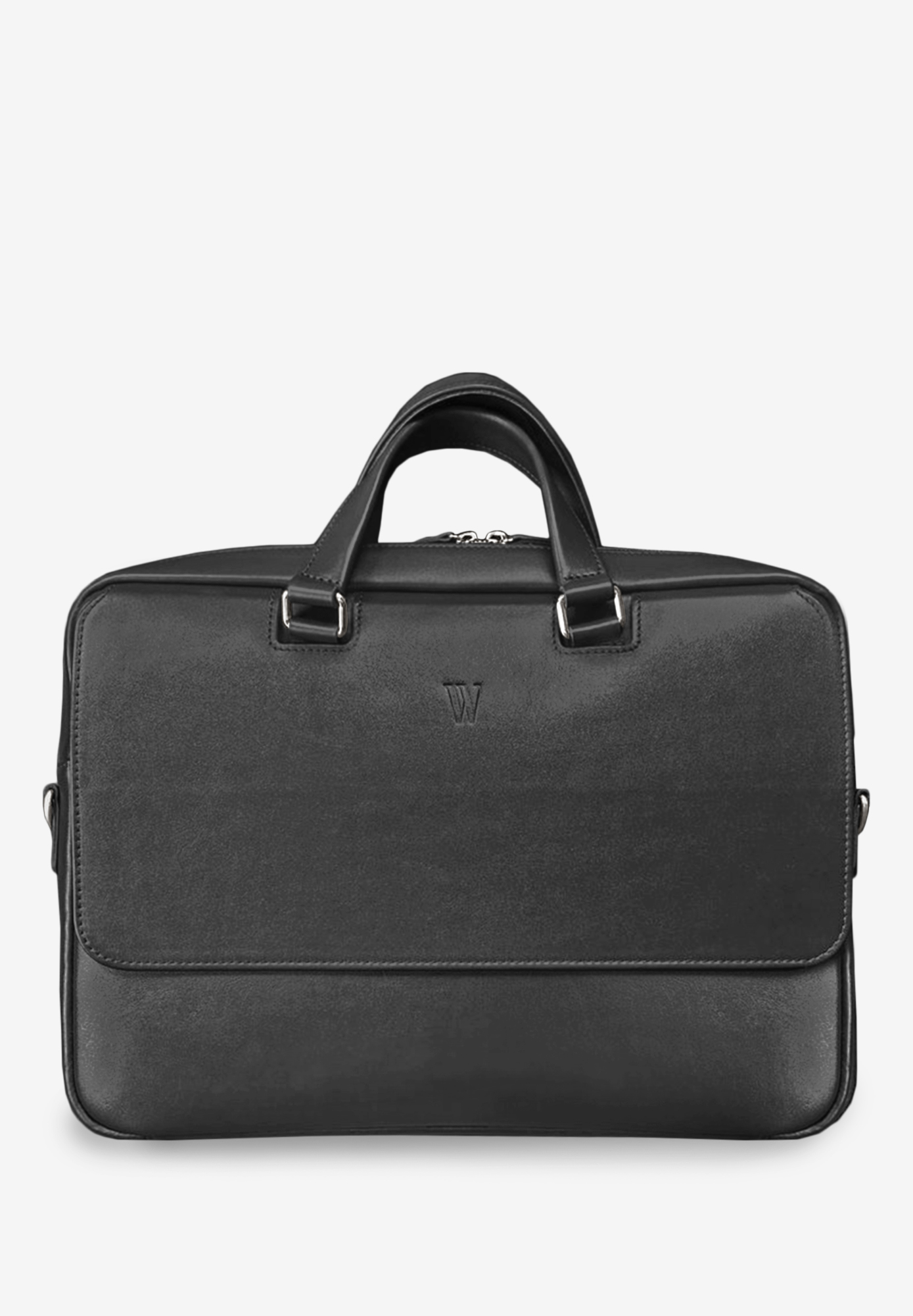 Шкіряна сумка для ноутбука Style чорна
