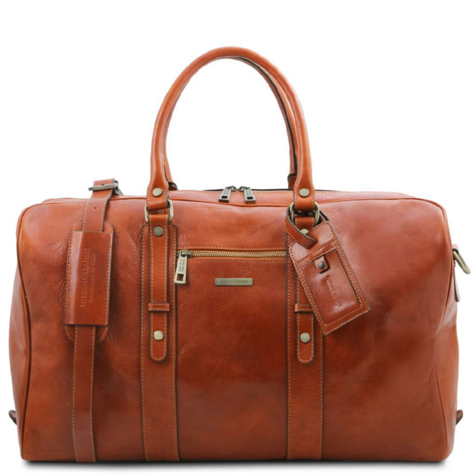 Шкіряна сумка з фронтальною кишенею TL Voyager Tuscany TL142140