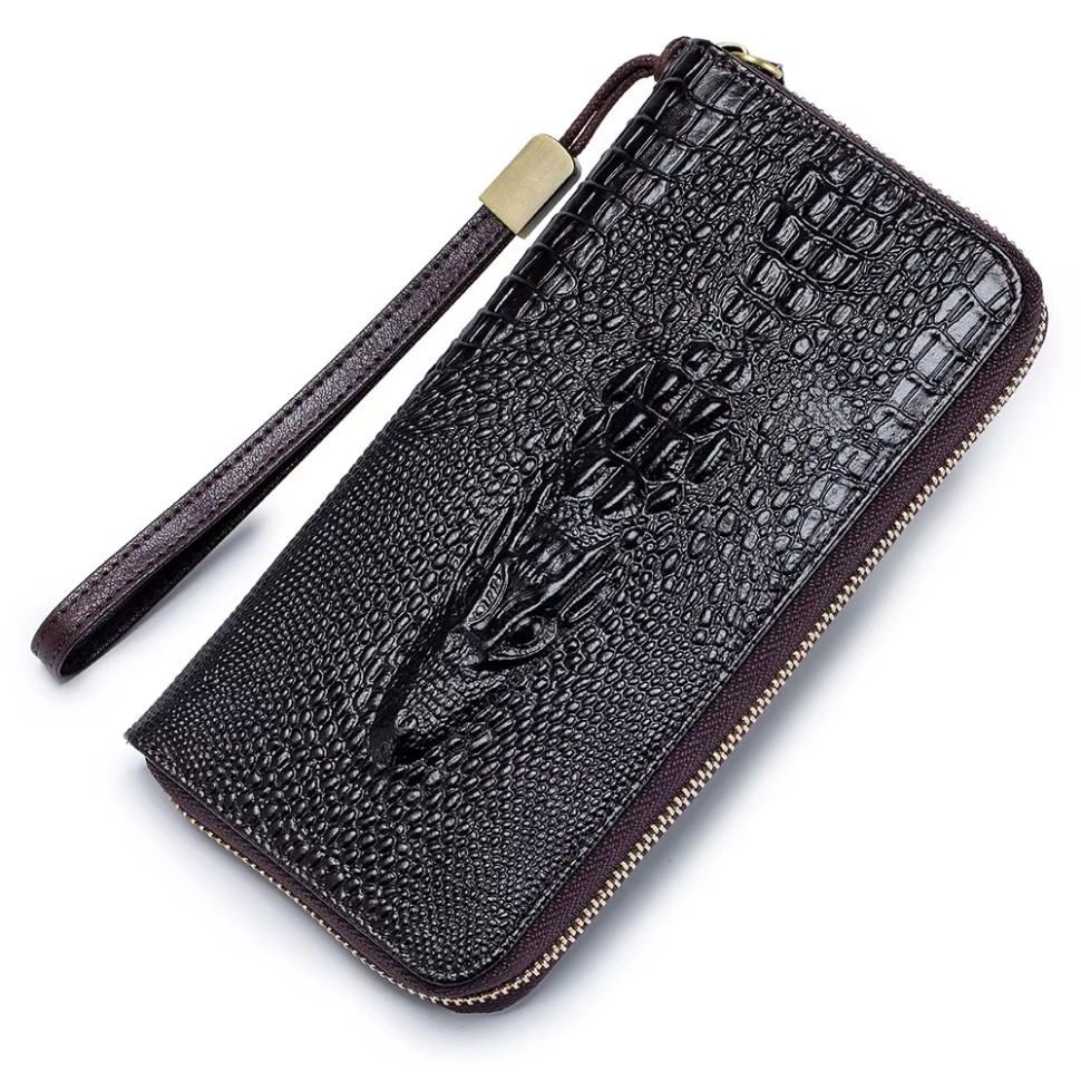 Гаманець логер шкіряний з тисненням рептилія Bull NB040C