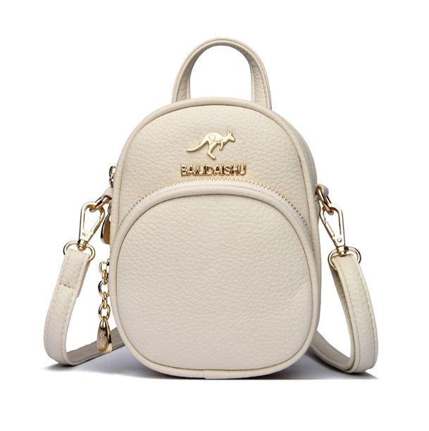 Дитяча міні сумочка на плече Кенгуру, маленька сумка для телефона для дівчаток Молочний